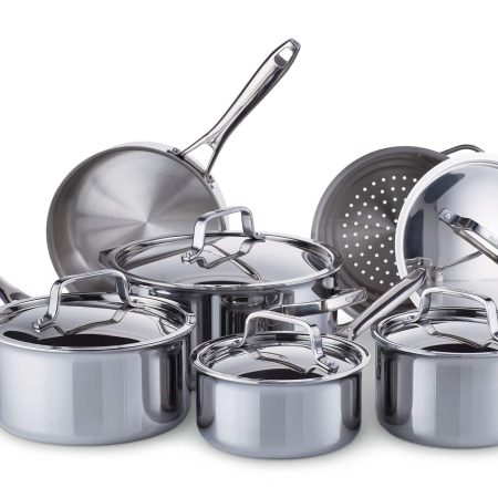 PADERNO Canadian Professional Clad Cookware Set, Oven Safe, 12-pc