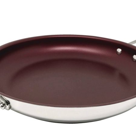 PADERNO Canadian Signature Stainless Steel Frying Pan Non-Stick, Oven Safe, 32cm