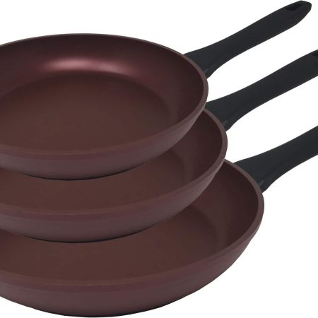 PADERNO Classic Frying Pan, PFOA-Free, Non-Stick, Maroon, 26cm