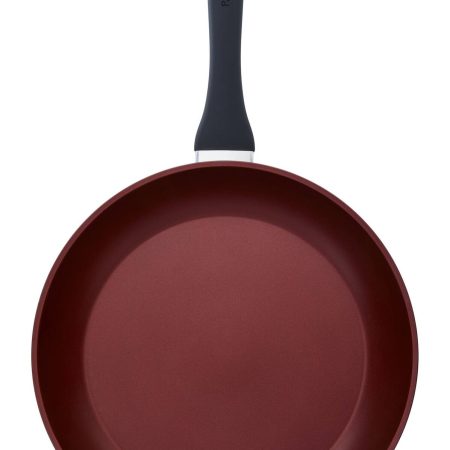 PADERNO Classic Frying Pan, PFOA-Free, Non-Stick, Maroon, 30cm