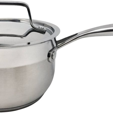 PADERNO Classic 18/10 Stainless Steel Saucepan, PFOA-Free, Dishwasher & Oven Safe