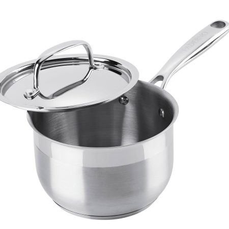 PADERNO Classic 18/10 Stainless Steel Saucepan, PFOA-Free, Dishwasher & Oven Safe