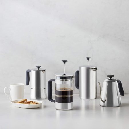 PADERNO 8 Cup Glass and Stainless Steel French Press Coffee Maker