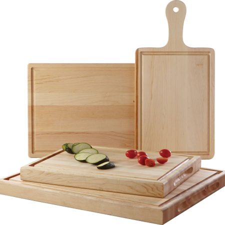 PADERNO Maple Hardwood Roast Cutting Board, Grip Handles, 12-in x 18-in