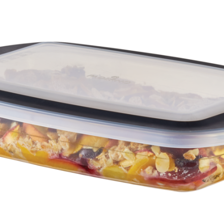 PADERNO Glass Rectangular Baking Dish with Lid, 2.8-qt