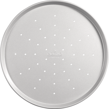 PADERNO Professional Non-Stick Round Pizza Crisper Pan, 14-in