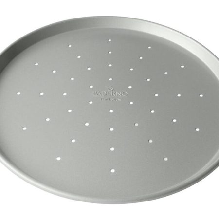 PADERNO Professional Non-Stick Round Pizza Crisper Pan, 14-in