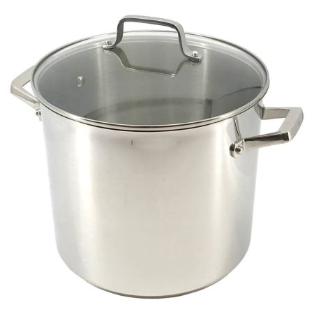 PADERNO Signature 18/10 Stainless Steel Stock Pot, Dishwasher & Oven Safe, 16-qt