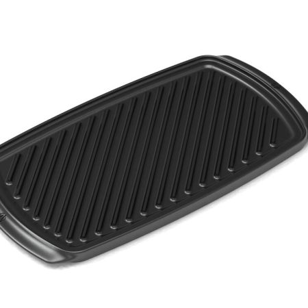 PADERNO Signature Cast Iron Reversible Grill & Griddle, BBQ & Oven Safe, Black, 50x26cm