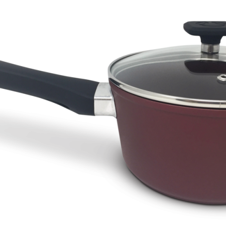 PADERNO Classic Saucepan, PFOA-Free, Non-Stick, Maroon