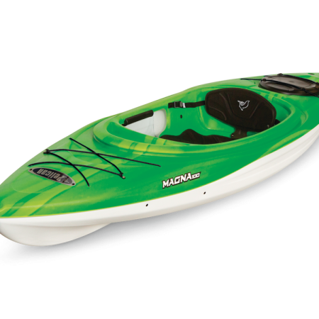 Pelican Magna 100 Packaged 1-Person Kayak with Paddle, Lime, 10-ft