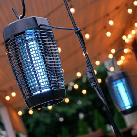 PIC 40W 3000V Hanging Bug Zapper, Weather-Proof UV Blue Light Hanging Mosquito Lantern