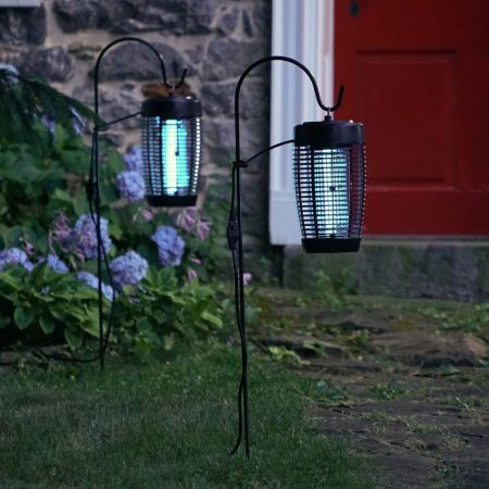 PIC 40W 3000V Hanging Bug Zapper, Weather-Proof UV Blue Light Hanging Mosquito Lantern