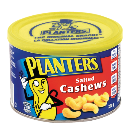 Planters Salted Cashews Tin, 200-g