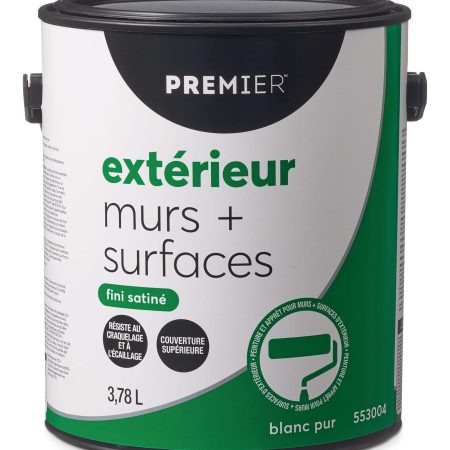 Premier Exterior Walls & Surfaces Paint, Superior Coverage, Satin, Gallon