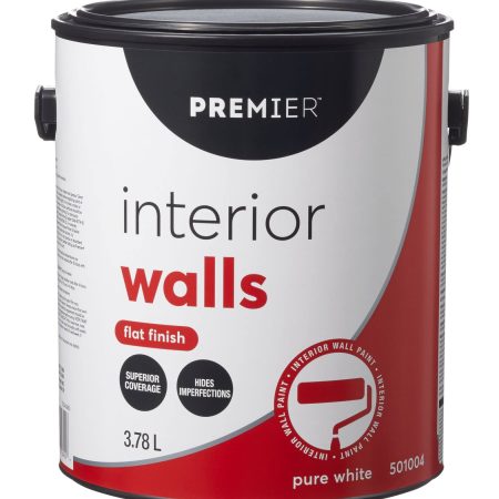 Premier Interior Walls, Flat White, Gallon