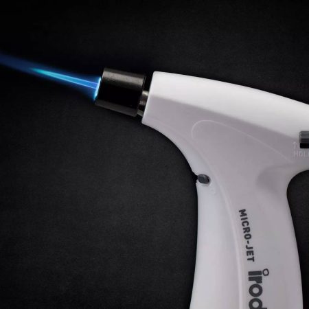 Iroda MJ-360CR 360-Degree Micro Jet Butane Torch, White