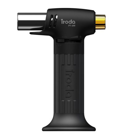 Iroda PT-200 Rubber Butane Torch, Black