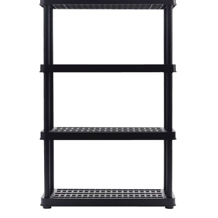 TuffStore® 4-Shelf Resin/PlasticStorage Rack / Shelving Unit, 36 x 14 x 54.5-in