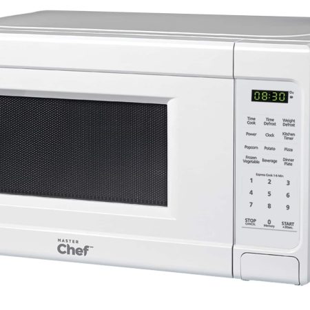 MASTER Chef Countertop Microwave, White, 0.7-cu.ft.