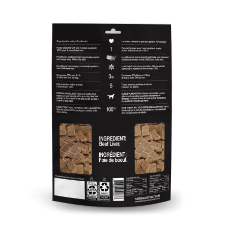 PureSnacks Freeze Dried Beef Liver Dog Treats, 410-g