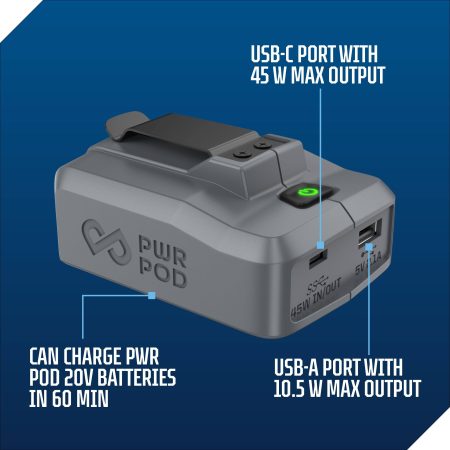 PWR POD 20V USB Adaptor 45W Charger