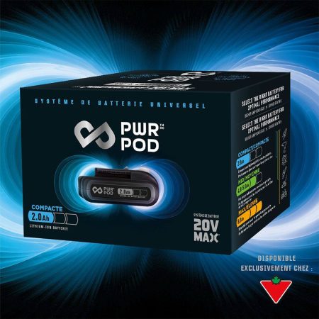 PWR POD 20V MAX 2.0 Ah Batteries, 2-pk