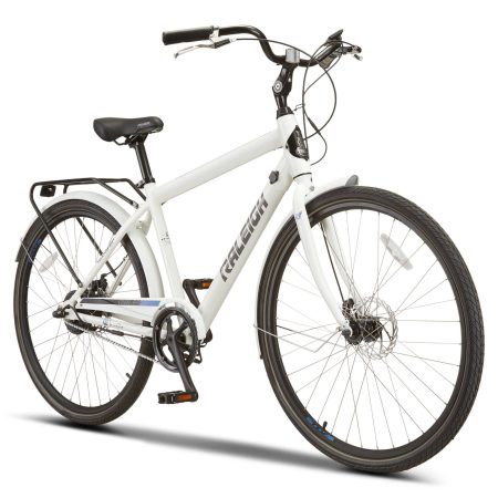 Raleigh Dobson Comfort Electric Bike,  700C, White