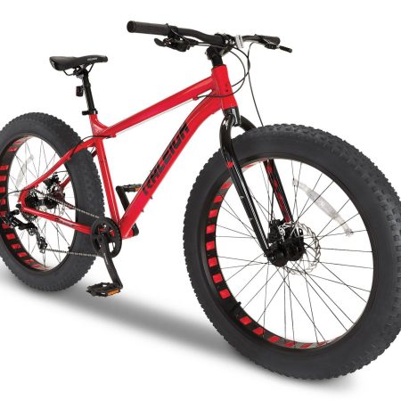 Raleigh Rogue Hardtail Mountain Fat Tire Bike, 26-in, Red