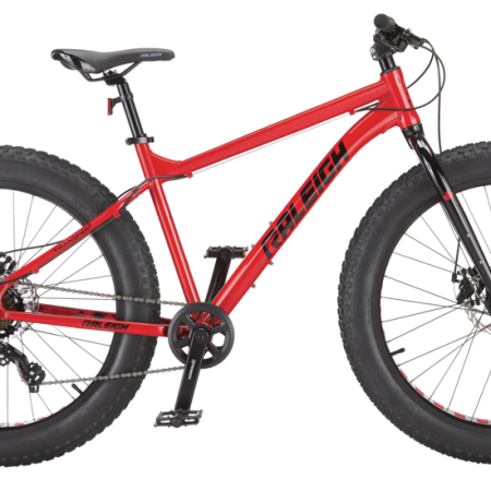 Raleigh Rogue Hardtail Mountain Fat Tire Bike, 26-in, Red