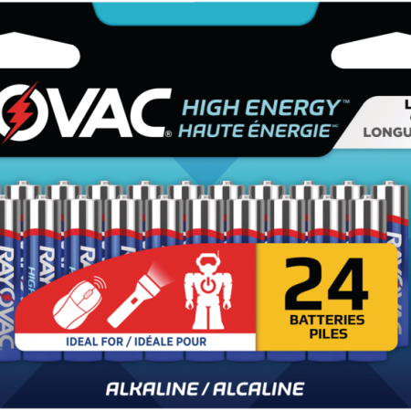 Rayovac HIGH ENERGY™ 24-Pk  AAA Alkaline Batteries, Long Lasting, All PurPose