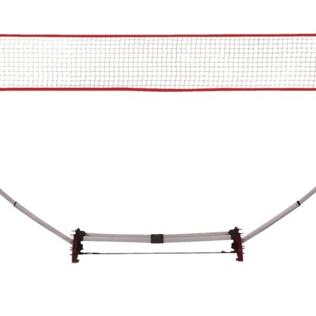 Rec-Tek Outdoor/Indoor Portable Easy Set-up Badminton Net System, 7-pc, All Ages