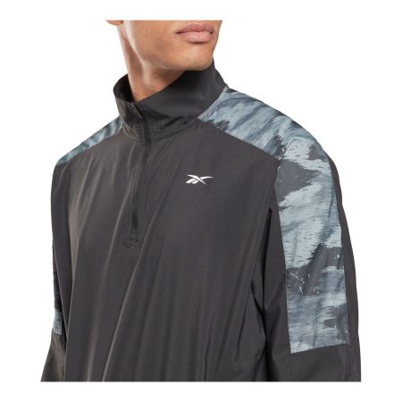 Reebok Men's ID Train Camo 1/4 Zip Long Sleeve Top