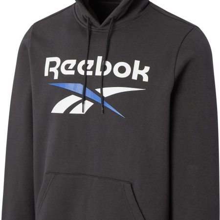 Reebok Men's Identity Fleece Stacked Logo Pullover Hoodie