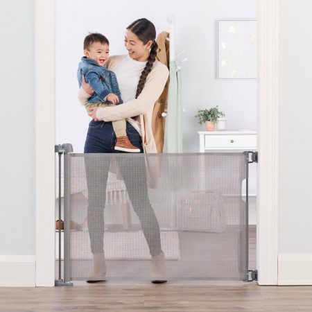 Regalo Retractable Baby Safety Gate, Grey