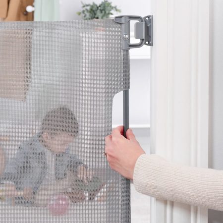 Regalo Retractable Baby Safety Gate, Grey