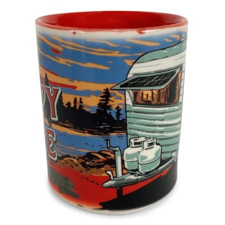 RIVERS EDGE Our Happy Place Ceramic Mug, 16-oz