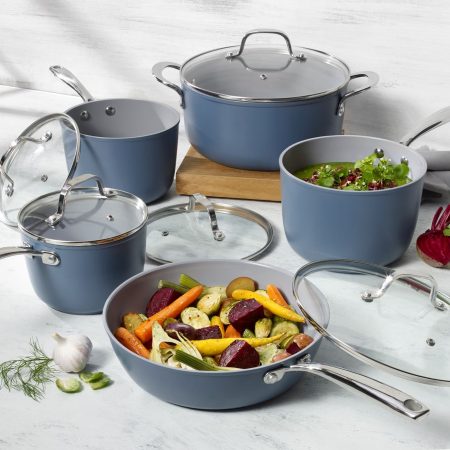 Heritage The Rock O Naturel Ceramic Non-Stick Cookset, 10-pc