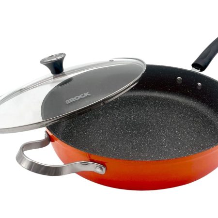 Heritage The Rock One-Pot Frying Pan, Oven Safe, Orange, 31.7cm