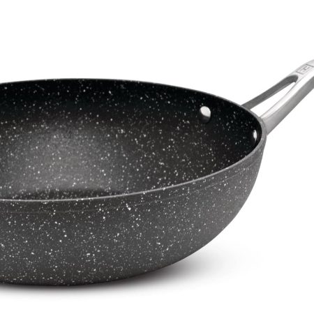 Heritage The Rock Aluminum Traditional Wok Stir Fry Pan, Non-Stick, 30cm