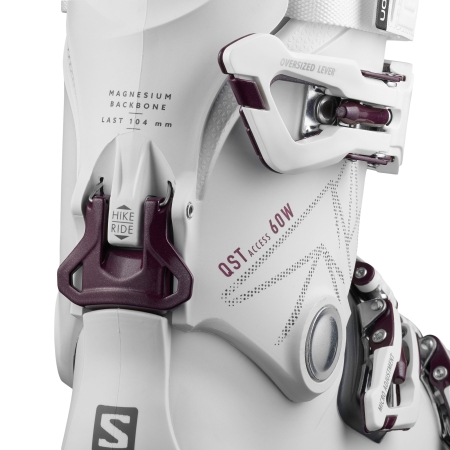 Salomon QST Access 60 Women's Ski Boots 2019/20 - White/Burgendy