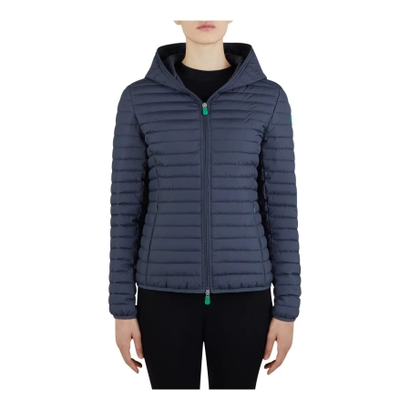 Save The Duck Women's Ella Midlayer Puffer Jacket, Insulated, Hooded, Water-Repellent