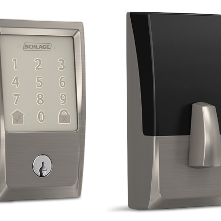 Schlage Encode Smart WiFi Deadbolt with Century Trim, Rated AAA Security, Satin Nickel