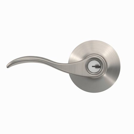 Schlage Accent Keyed Entry Door Lever, Lifetime Warranty, Satin Nickel