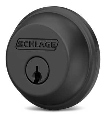 Schlage Deadbolt, AAA Rated Highest Residential Security, Matte Black