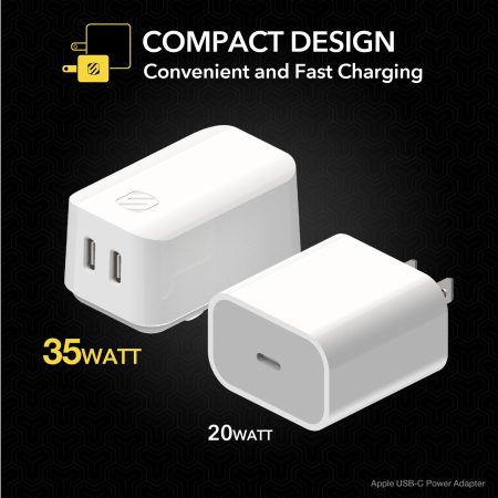 Scosche PowerVolt 35W Dual-Port Power Delivery Wall Charger