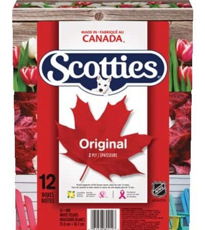 Scotties House & Home Facial Tissue, 2-Ply, 100 Sheets, 12-pk