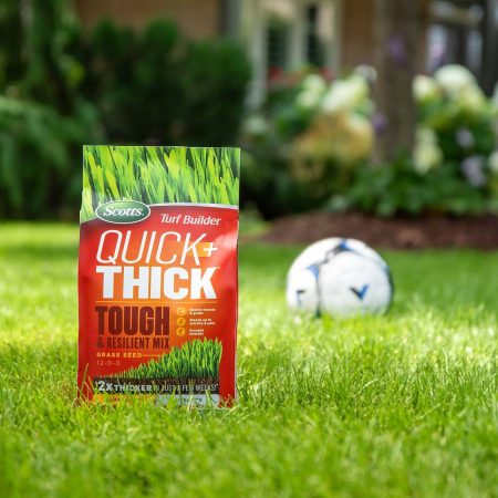 Scotts Turf Builder Quick+ Thick Tough & Resilient Grass Seed Mix, 12-0-0, 1.2-kg