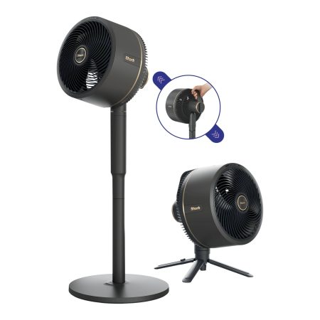 Shark FlexBreeze Fan with InstaCool Mist Attachment, Cordless & Corded, Outdoor & Indoor, Pedestal to Tabletop, 20-hr Runtime, Black