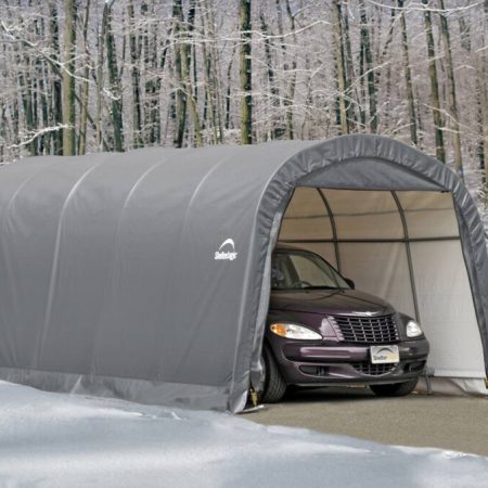 ShelterLogic Garage-in-a-Box® Round Auto Shelter, Truck/SUV Model, 12 x 20 x 8-ft